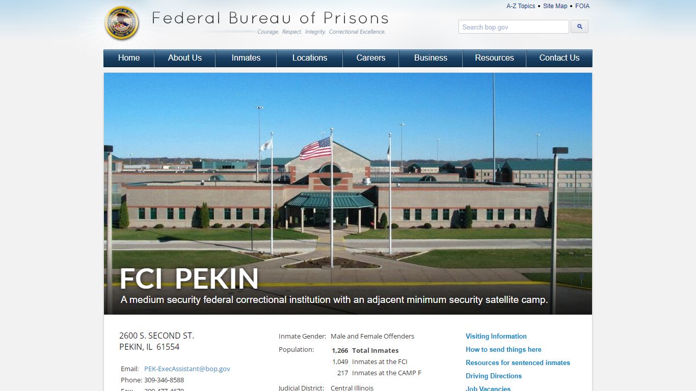 FCI Pekin - Federal Bureau of Prisons